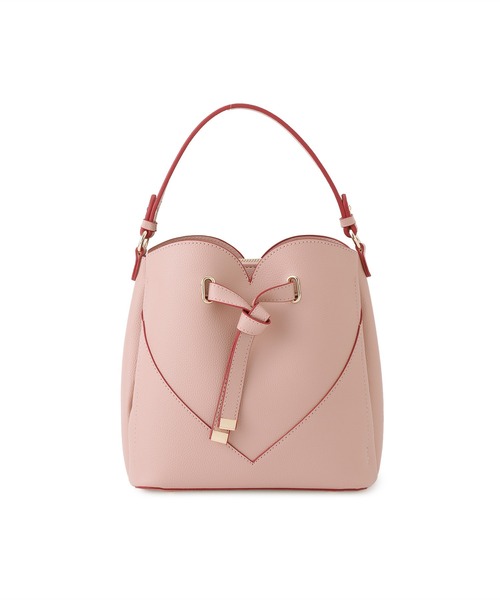 VIS(ビス)の「【2WAY】ハートカットバッグ(ハンドバッグ・レディース・ピンク/ホワイト/ブラック・FREE)」の7枚目の写真