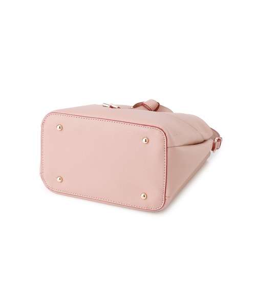 VIS(ビス)の「【2WAY】ハートカットバッグ(ハンドバッグ・レディース・ピンク/ホワイト/ブラック・FREE)」の8枚目の写真