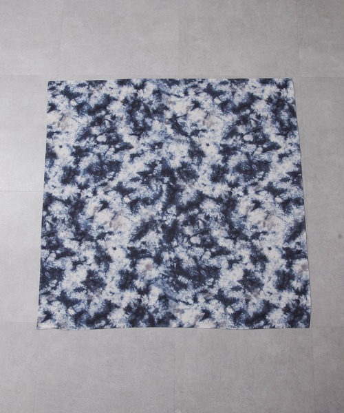 THE PAUSE（ザ ポーズ）の「【THE PAUSE】タイダイスカーフ（バンダナ/スカーフ・レディース・ライトグレー/ネイビー・FREE）」の10枚目の写真