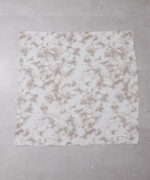 THE PAUSE（ザ ポーズ）の「【THE PAUSE】タイダイスカーフ（バンダナ/スカーフ・レディース・ライトグレー/ネイビー・FREE）」の7枚目の写真