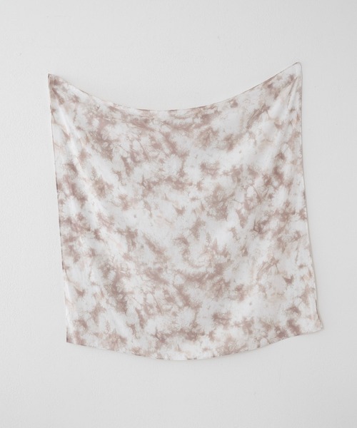 THE PAUSE（ザ ポーズ）の「【THE PAUSE】タイダイスカーフ（バンダナ/スカーフ・レディース・ライトグレー/ネイビー・FREE）」の6枚目の写真