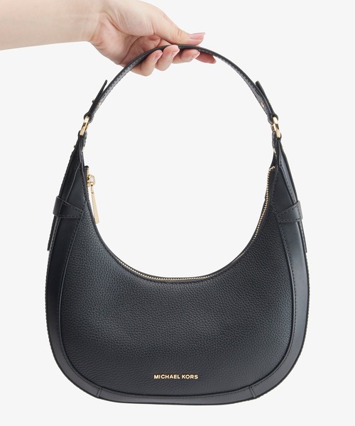 MICHAEL KORS(マイケルコース)の「PRESTON クレッシェント トップジップ ショルダー スモール(ショルダーバッグ・レディース・ブラック・FREE)」の12枚目の写真