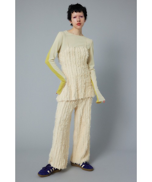 HeRIN.CYE へリンドットサイ　長袖カットソー セール】Feels piping tops フィールズパイピングトップス（T