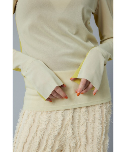 セール】Bicolor mesh inner tops バイカラーメッシュインナー