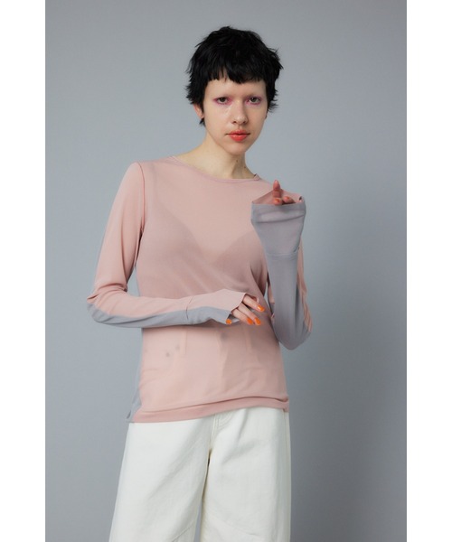 セール】Bicolor mesh inner tops バイカラーメッシュインナー