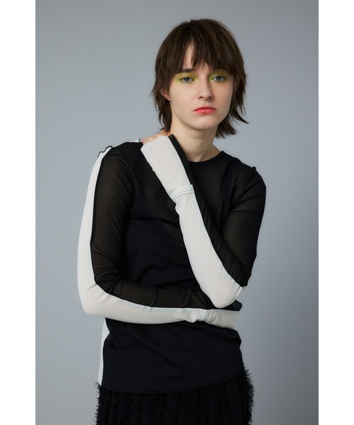 セール】Bicolor mesh inner tops バイカラーメッシュインナー