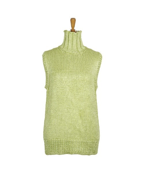 KEITA MARUYAMA（ケイタマルヤマ）の「Low Gauge Silk Knit PO（ニット/セーター・レディース・ライトグリーン/レッド・S）」の2枚目の写真