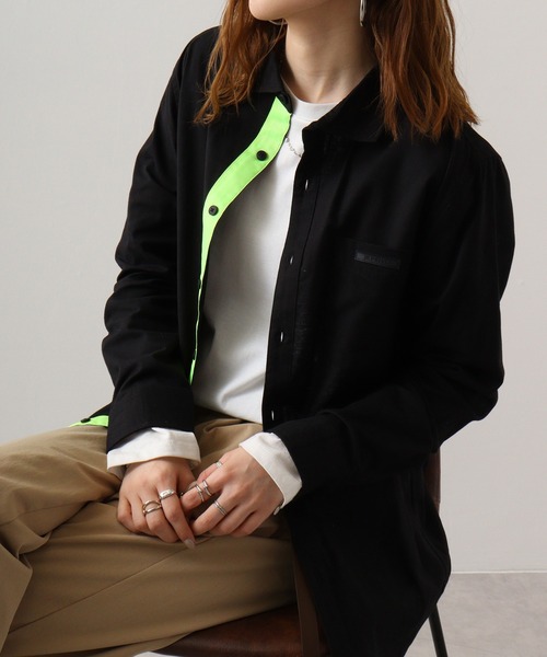 シャツ+ブラウス(長袖+七分) foufou/fly front hemming shirts 1_b43c3ece-dabd-4f23-ab91-