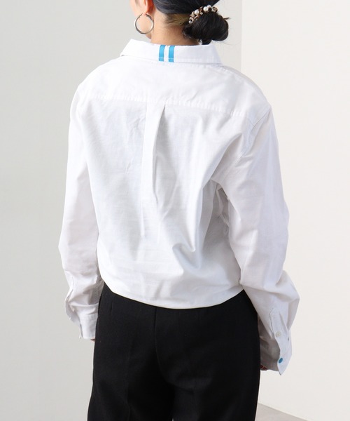 EVOLUTION（エボリューション）の「Frontline Regular Long Sleeve Shirt / フロントラインレギュラー長袖シャツ unisex（シャツ/ブラウス・メンズ・オフホワイト/ブラック・M/L/XL）」の6枚目の写真