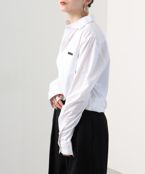 EVOLUTION（エボリューション）の「Frontline Regular Long Sleeve Shirt / フロントラインレギュラー長袖シャツ unisex（シャツ/ブラウス・メンズ・オフホワイト/ブラック・M/L/XL）」の7枚目の写真