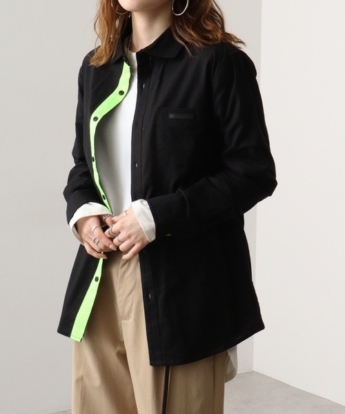 EVOLUTION（エボリューション）の「Frontline Regular Long Sleeve Shirt / フロントラインレギュラー長袖シャツ unisex（シャツ/ブラウス・メンズ・オフホワイト/ブラック・M/L/XL）」の9枚目の写真