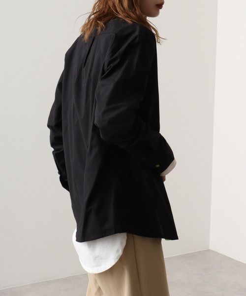 EVOLUTION（エボリューション）の「Frontline Regular Long Sleeve Shirt / フロントラインレギュラー長袖シャツ unisex（シャツ/ブラウス・メンズ・オフホワイト/ブラック・M/L/XL）」の12枚目の写真