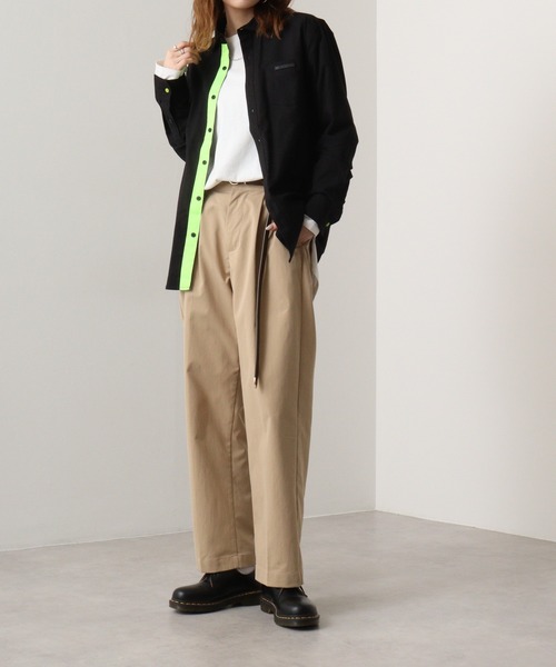 EVOLUTION（エボリューション）の「Frontline Regular Long Sleeve Shirt / フロントラインレギュラー長袖シャツ unisex（シャツ/ブラウス・メンズ・オフホワイト/ブラック・M/L/XL）」の13枚目の写真