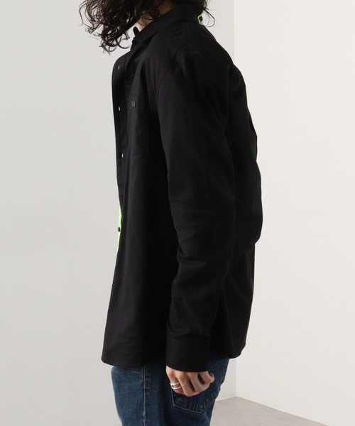 EVOLUTION（エボリューション）の「Frontline Regular Long Sleeve Shirt / フロントラインレギュラー長袖シャツ unisex（シャツ/ブラウス・メンズ・オフホワイト/ブラック・M/L/XL）」の22枚目の写真