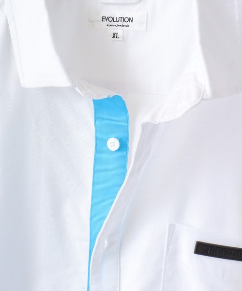 EVOLUTION（エボリューション）の「Frontline Regular Long Sleeve Shirt / フロントラインレギュラー長袖シャツ unisex（シャツ/ブラウス・メンズ・オフホワイト/ブラック・M/L/XL）」の14枚目の写真