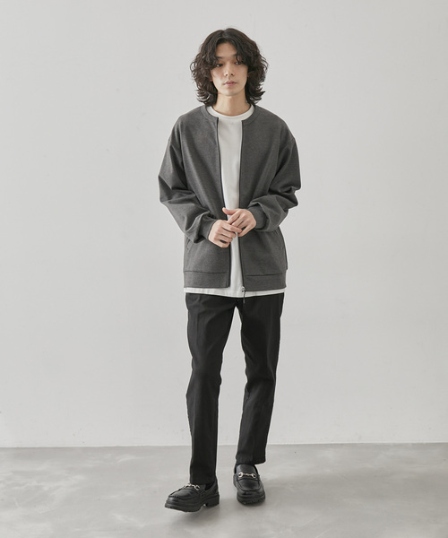 JUNRED(ジュンレッド)の「j.n.r.d / MVSクルーネックカーディガン(カーディガン/ボレロ・メンズ・ブラック/グレー・M/L/LL)」の9枚目の写真