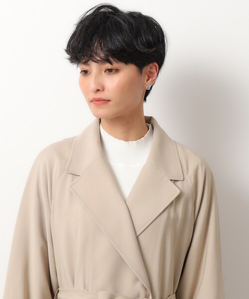 OPAQUE.CLIP(オペークドットクリップ)の「◆リラクシーツイルトレンチコート【洗える】(トレンチコート・レディース・ネイビー/ベージュ・00)」の13枚目の写真