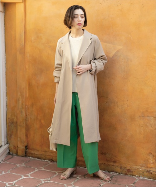 OPAQUE.CLIP(オペークドットクリップ)の「◆リラクシーツイルトレンチコート【洗える】(トレンチコート・レディース・ネイビー/ベージュ・00)」の21枚目の写真