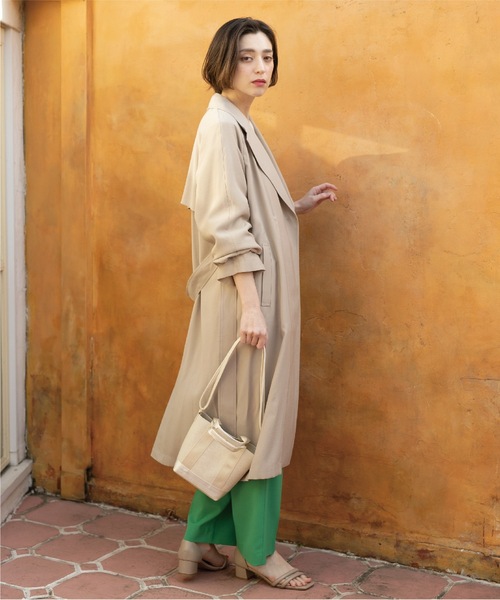 OPAQUE.CLIP(オペークドットクリップ)の「◆リラクシーツイルトレンチコート【洗える】(トレンチコート・レディース・ネイビー/ベージュ・00)」の22枚目の写真