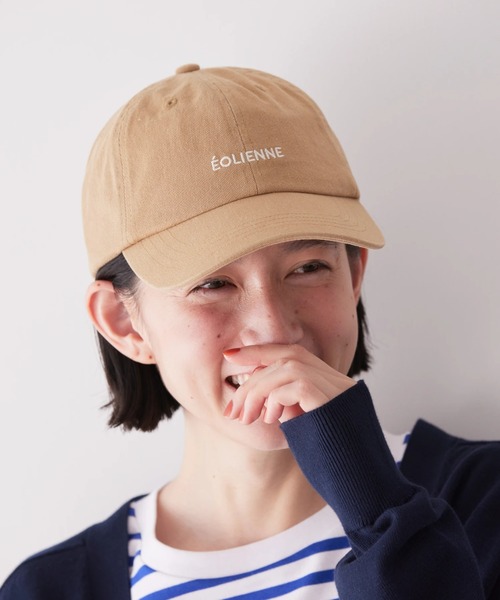 AMERICAN HOLIC(アメリカンホリック)の「ツイルロゴCAP(ハット・レディース・アイボリー/ブラック/ベージュ・FREE)」の2枚目の写真
