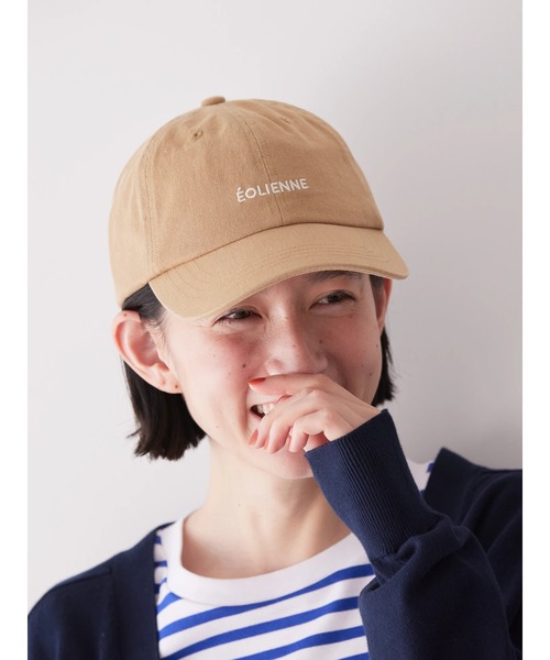 AMERICAN HOLIC(アメリカンホリック)の「ツイルロゴCAP(ハット・レディース・アイボリー/ブラック/ベージュ・FREE)」の4枚目の写真