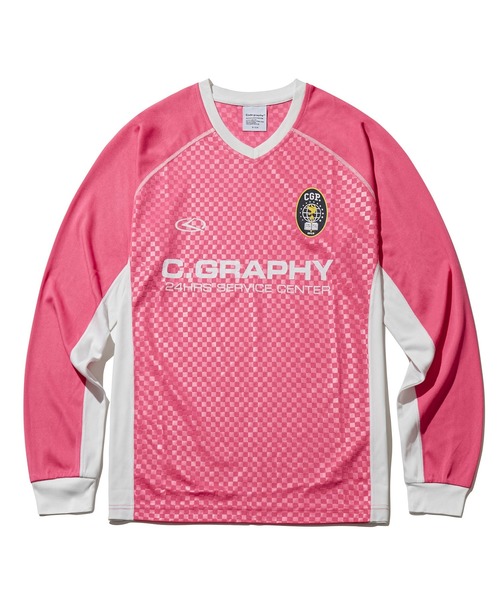 codegraphy（コードグラフィー）の「24H Sports Long SLEEVE Jersey T-Shirt（Tシャツ/カットソー・メンズ・ホワイト/ピンク/ネイビー/ライトブルー・SMALL/MEDIUM/LARGE）」の4枚目の写真