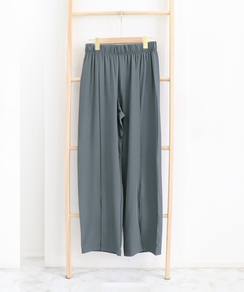 Miniministore(ミニミニストア)の「スリットパンツ ハイウエストカラーパンツ(スラックス・レディース・ブラック/ブルーグレー/グリーン・FREE)」の20枚目の写真
