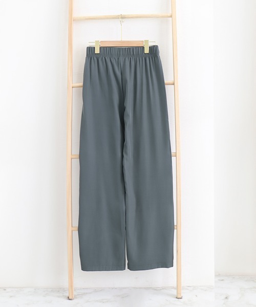 Miniministore(ミニミニストア)の「スリットパンツ ハイウエストカラーパンツ(スラックス・レディース・ブラック/ブルーグレー/グリーン・FREE)」の21枚目の写真