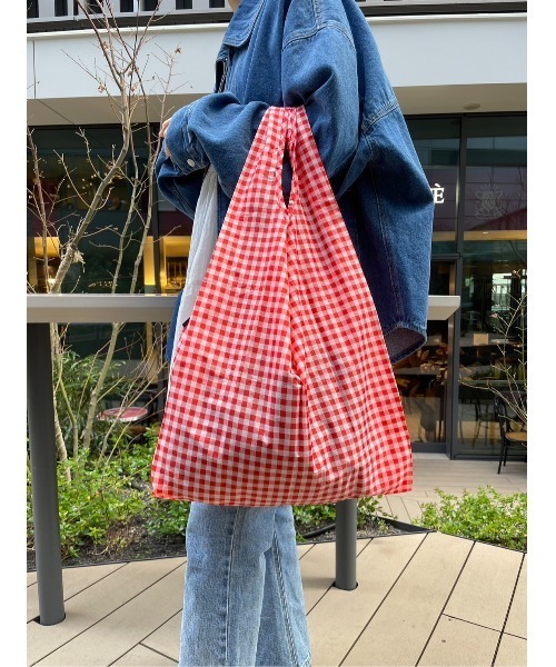BAGGU（バグー）の「【BAGGU(バグゥ)】GGC（エコバッグ/サブバッグ・レディース・レッド/グリーン/ブラック・0）」の21枚目の写真