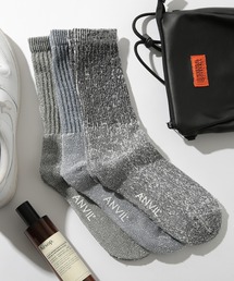 ANVIL（アンヴィル）の「【ANVIL】3パック レディースクルーソックス/3P Quarter Socks/ANS05W MURS（ソックス/靴下）」