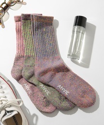 ANVIL(アンヴィル)の「【ANVIL】3パック レディースクルーソックス/3P Quarter Socks/ANS05W MURS(ソックス/靴下)」