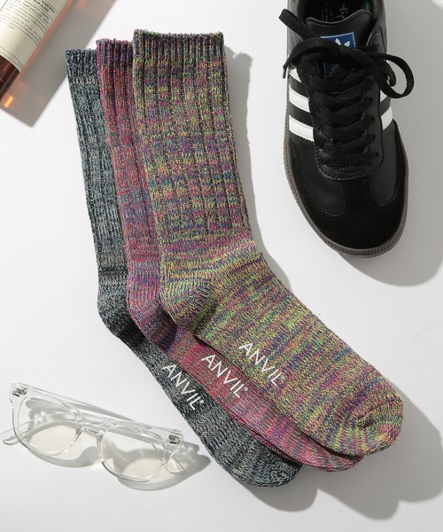 ANVIL(アンヴィル)の「【ANVIL】3パック レディースクルーソックス/3P Quarter Socks/ANS05W MURS(ソックス/靴下・レディース・ブラック/ベージュ/ホワイト/その他1/その他2/その他3/ホワイト系その他2/ブラック系その他2・S)」の8枚目の写真