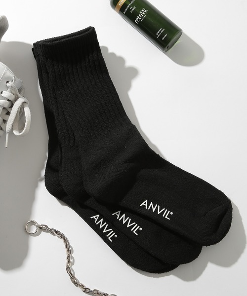 ANVIL(アンヴィル)の「【ANVIL】3パック レディースクルーソックス/3P Quarter Socks/ANS05W MURS(ソックス/靴下・レディース・ブラック/ベージュ/ホワイト/その他1/その他2/その他3/ホワイト系その他2/ブラック系その他2・S)」の3枚目の写真