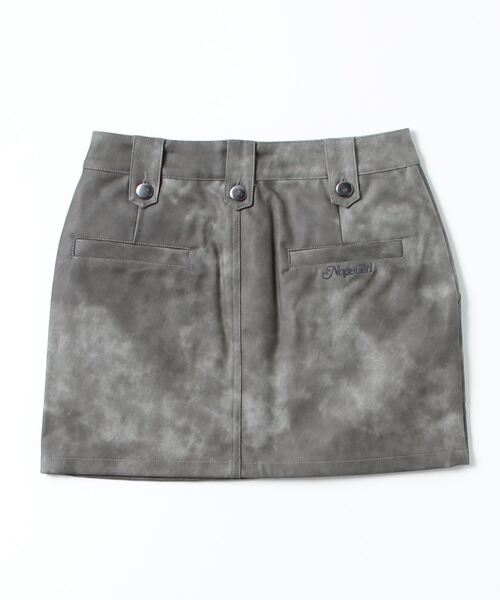 Nope Girl(ノープガール)の「fake leather skirt(スカート・レディース・ブラウン/ブラック・SMALL/MEDIUM)」の4枚目の写真