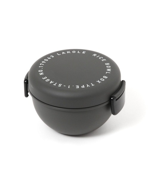 LAKOLE（ラコレ）の「モノクロどんぶりランチボックス / 105418（お弁当箱・レディース・ブラック/ホワイト・FREE）」の5枚目の写真