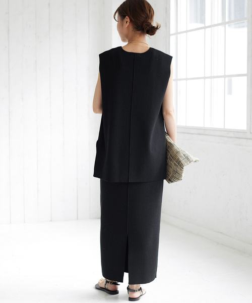 JOURNAL STANDARD relume（ジャーナルスタンダード　レリューム）の「《追加3》ウォッシャブル総針タイトスカート（スカート・レディース・グレー/ブラック・FREE）」の7枚目の写真