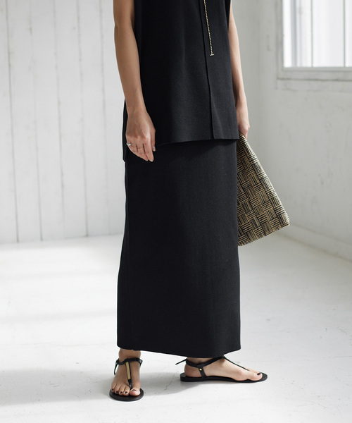 JOURNAL STANDARD relume（ジャーナルスタンダード　レリューム）の「《追加3》ウォッシャブル総針タイトスカート（スカート・レディース・グレー/ブラック・FREE）」の8枚目の写真