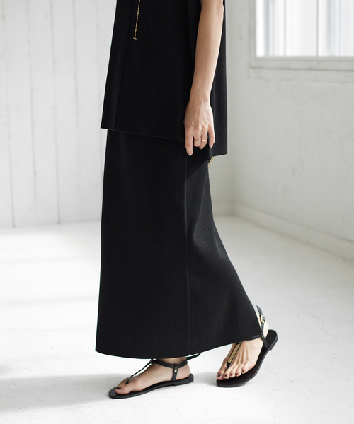 JOURNAL STANDARD relume（ジャーナルスタンダード　レリューム）の「《追加3》ウォッシャブル総針タイトスカート（スカート・レディース・グレー/ブラック・FREE）」の9枚目の写真