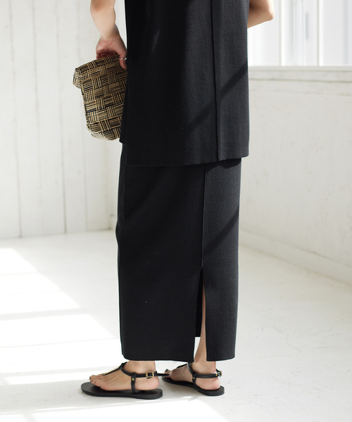 JOURNAL STANDARD relume（ジャーナルスタンダード　レリューム）の「《追加3》ウォッシャブル総針タイトスカート（スカート・レディース・グレー/ブラック・FREE）」の11枚目の写真