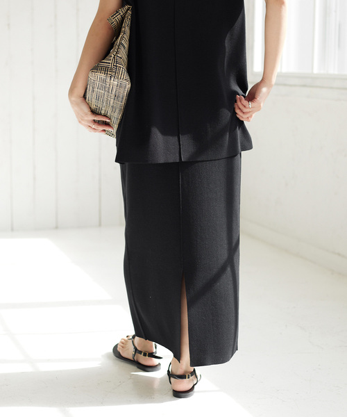 JOURNAL STANDARD relume（ジャーナルスタンダード　レリューム）の「《追加3》ウォッシャブル総針タイトスカート（スカート・レディース・グレー/ブラック・FREE）」の12枚目の写真