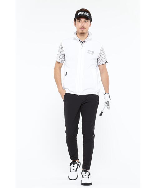 ピン PING　メンズ 同色系切替え 冷感 ストレッチ テーパード ロングパンツ PING（ピン）の「【PING APPAREL】同色系切替え冷感ストレッチ
