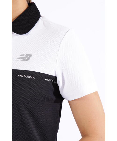 New Balance Golf（ニューバランスゴルフ）の「【new balance golf】バイカラー ポップコーンピケ 半袖 ポロシャツ (WOMENS SPORT)（ポロシャツ・レディース・イエロー/ブラック/ホワイト・SMALL/LARGE/MEDIUM）」の11枚目の写真