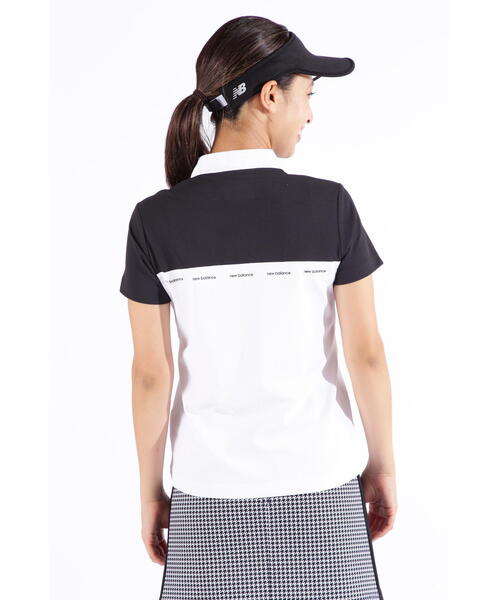 New Balance Golf（ニューバランスゴルフ）の「【new balance golf】バイカラー ポップコーンピケ 半袖 ポロシャツ (WOMENS SPORT)（ポロシャツ・レディース・イエロー/ブラック/ホワイト・SMALL/LARGE/MEDIUM）」の22枚目の写真