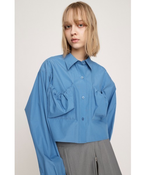 SLY（スライ）の「【限定カラーあり】GATHER POCKET CROPPED SH