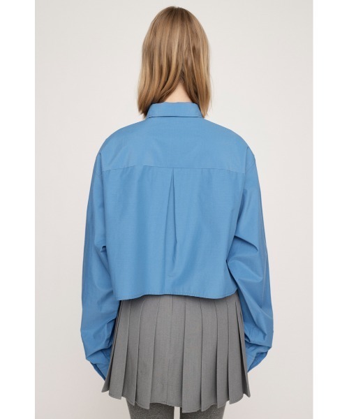 SLY(スライ)の「【限定カラーあり】GATHER POCKET CROPPED SH ギャザー ポケット クロップド シャツ(シャツ/ブラウス・レディース・ライトピンク/ライム/ホワイト/ブルー/マルチ・FREE)」の18枚目の写真