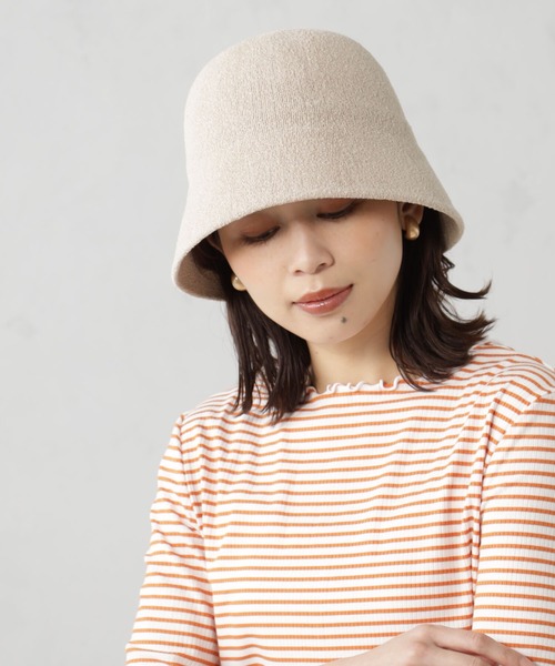 FOUND GOOD(ファウンドグッド)の「パイルベルハット(ハット・レディース・ブラック/アイボリー/ネイビー/ベージュ・FREE)」の6枚目の写真