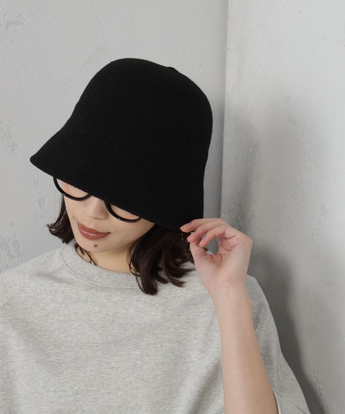 FOUND GOOD(ファウンドグッド)の「パイルベルハット(ハット・レディース・ブラック/アイボリー/ネイビー/ベージュ・FREE)」の8枚目の写真