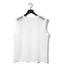 MIDIUMISOLID for Ladies シアーノースリーブ プルオーバー