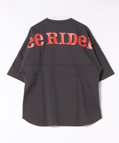 Lee（リー）の「Lee/リー バックアーチ ショートスリーブTシャツ（Tシャツ/カットソー・メンズ・チャコールグレー/サックスブルー/ホワイト/オレンジ・SMALL/MEDIUM/LARGE）」の5枚目の写真