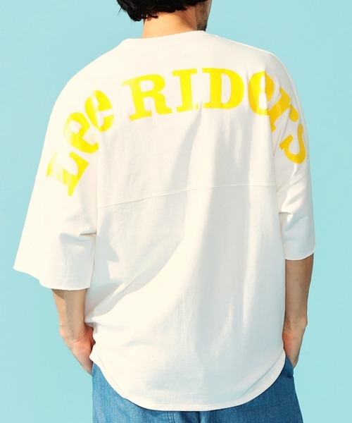 Lee（リー）の「Lee/リー バックアーチ ショートスリーブTシャツ（Tシャツ/カットソー・メンズ・チャコールグレー/サックスブルー/ホワイト/オレンジ・SMALL/MEDIUM/LARGE）」の2枚目の写真